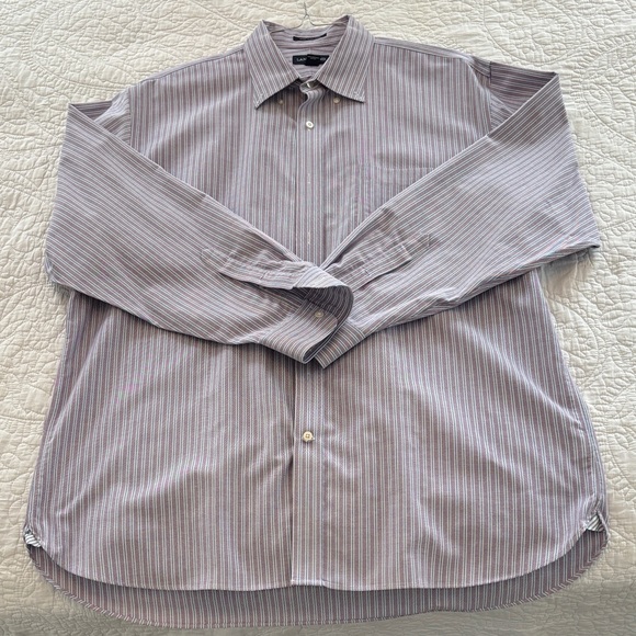 Lands' End Other - Lands' End Men's Light Purple Striped Button Down Shirt